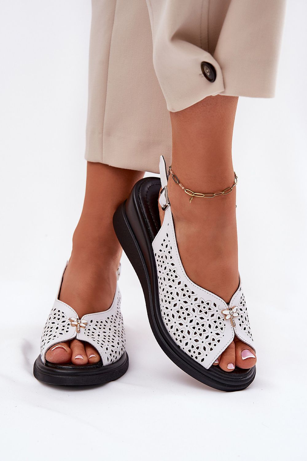  Sandały Model Vinceza 79529 White - Step in style 