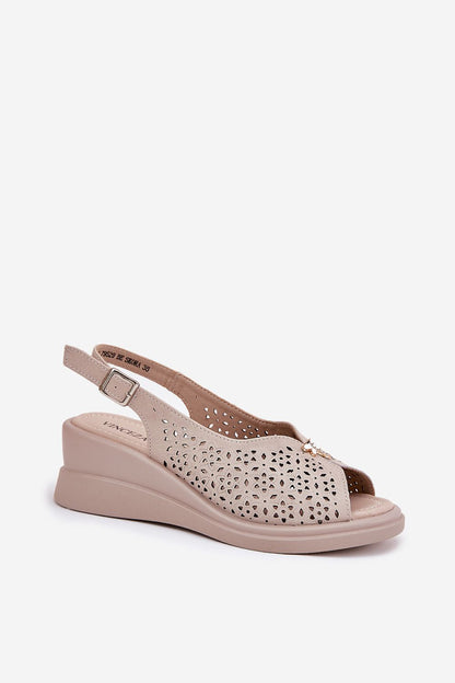  Sandały Model Vinceza 79529 Beige - Step in style 