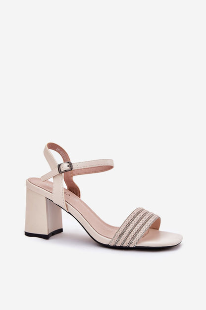  Sandały Model Vinceza 62228 Beige - Step in style 