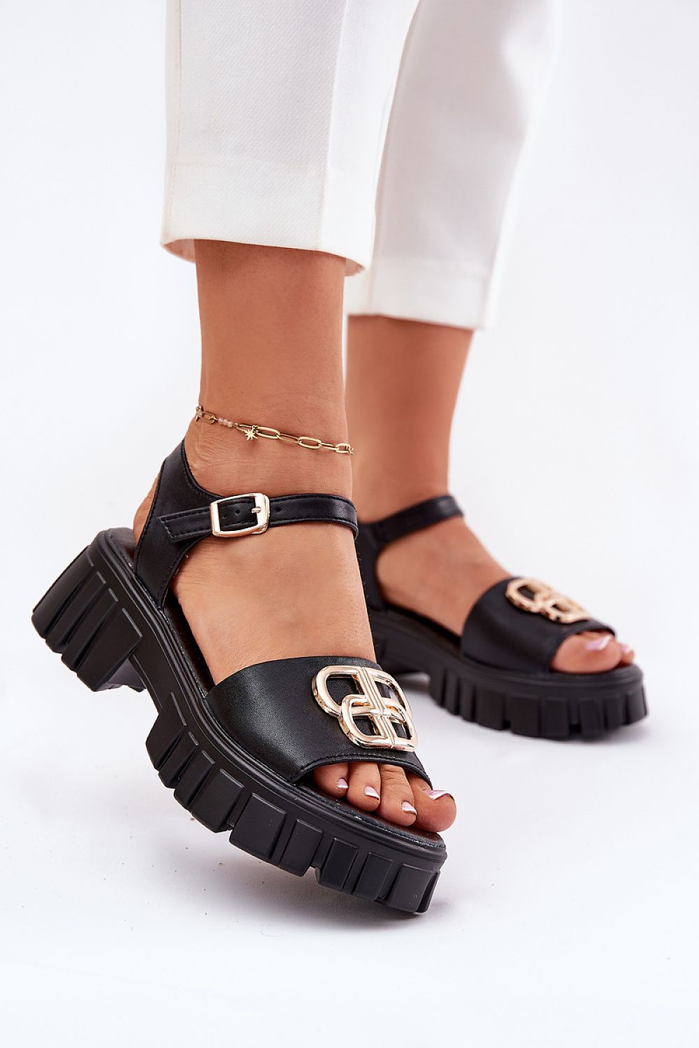  Sandały Model Vinceza 79541 Black - Step in style 