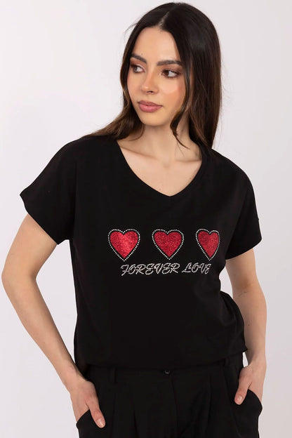   Tshirt Damski Model CLM-TS-1708.83 Black - Factory Price 