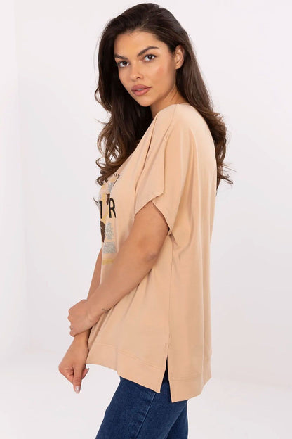   Bluzka Model CLM-BZ-1701.81 Camel - Factory Price 