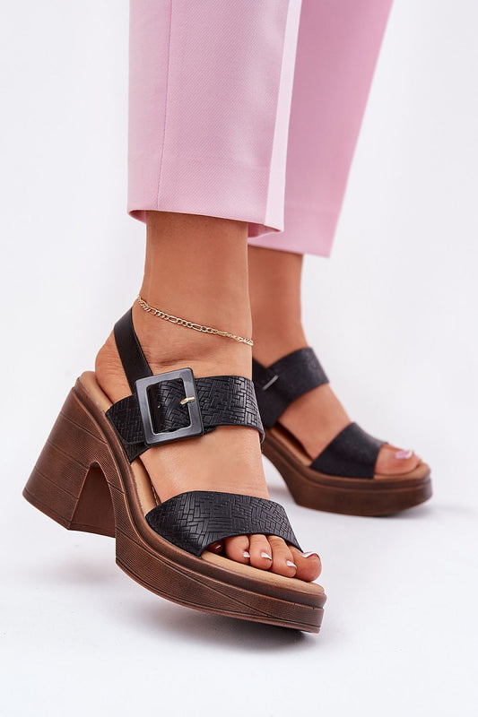  Sandały Model Vinceza 17387 Black - Step in style 
