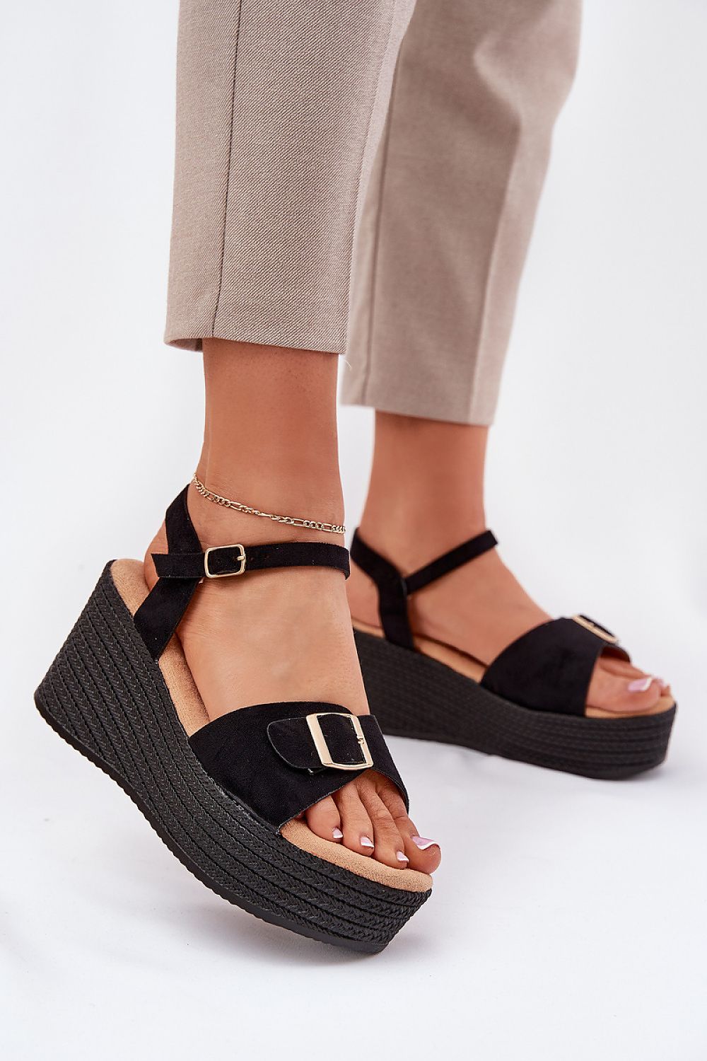  Sandały Model Liniella LOLO22 Black - Step in style 