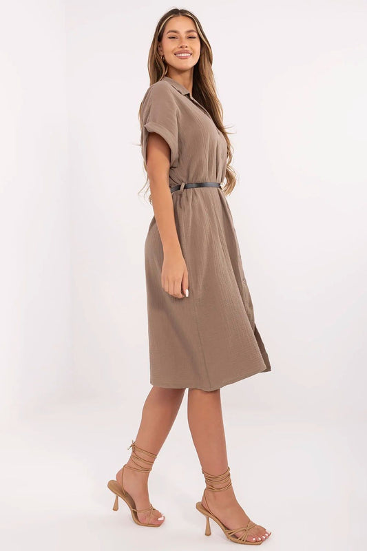  Sukienka Model MI-SK-A2494.99 Brown - Italy Moda 