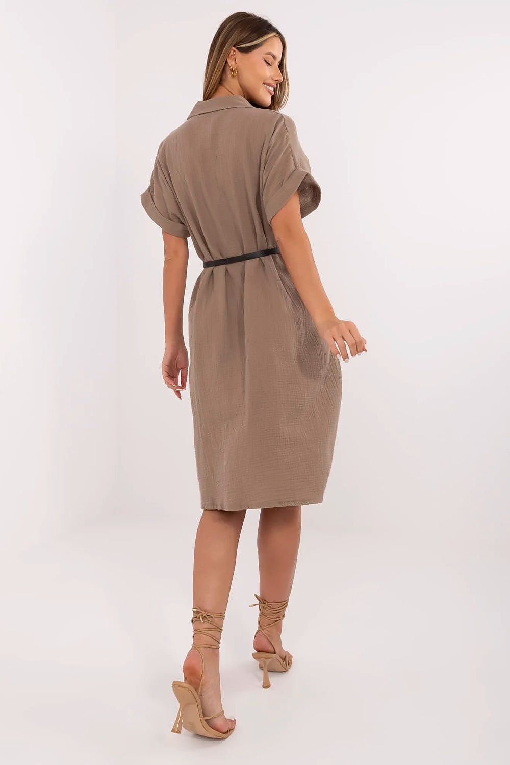  Sukienka Model MI-SK-A2494.99 Brown - Italy Moda 