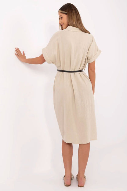  Sukienka Model MI-SK-A2494.99 Beige - Italy Moda 