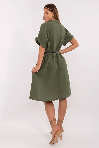  Sukienka Model MI-SK-A2494.99 Khaki - Italy Moda 