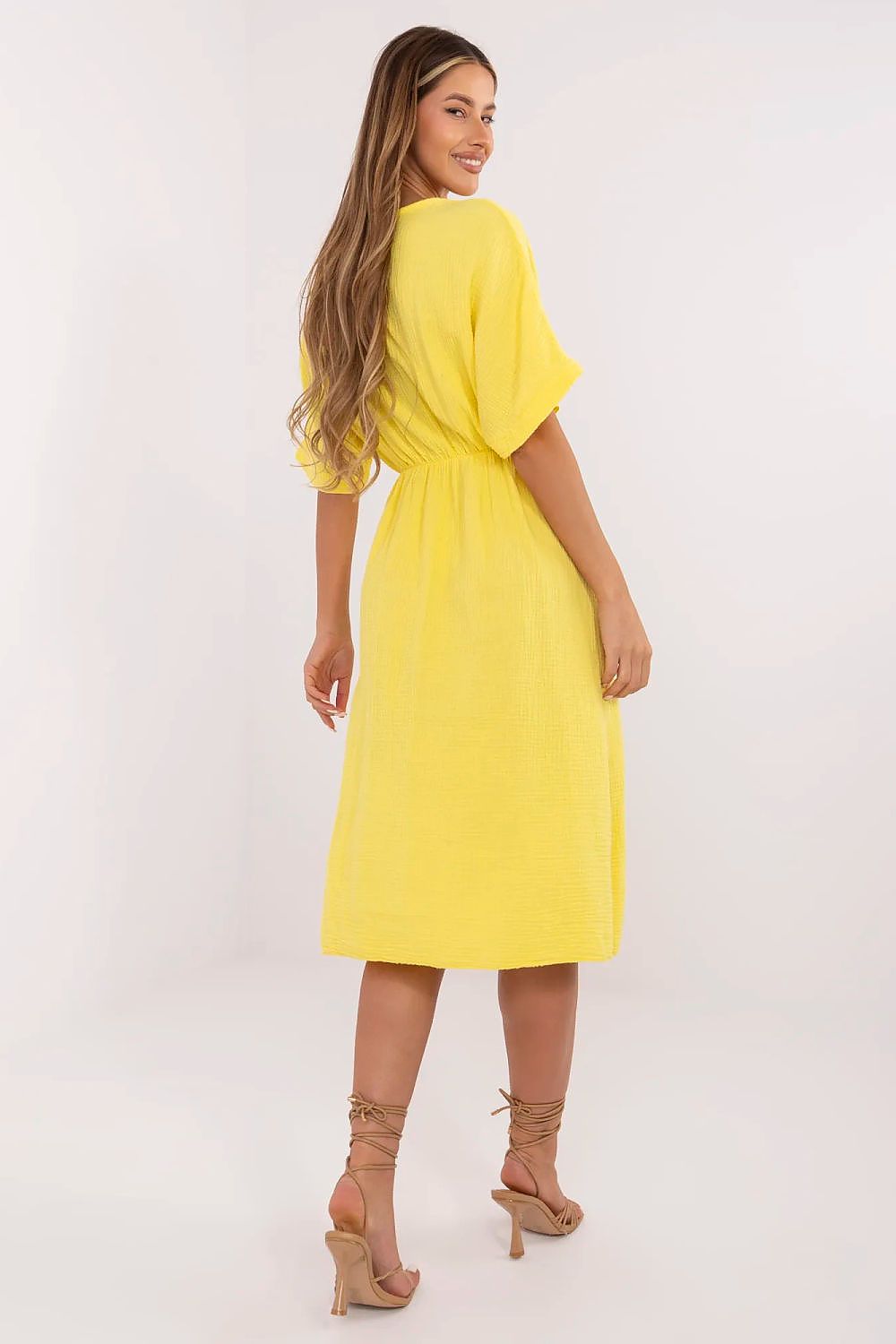 Sukienka Model MI-SK-121008.84 Yellow - Italy Moda 