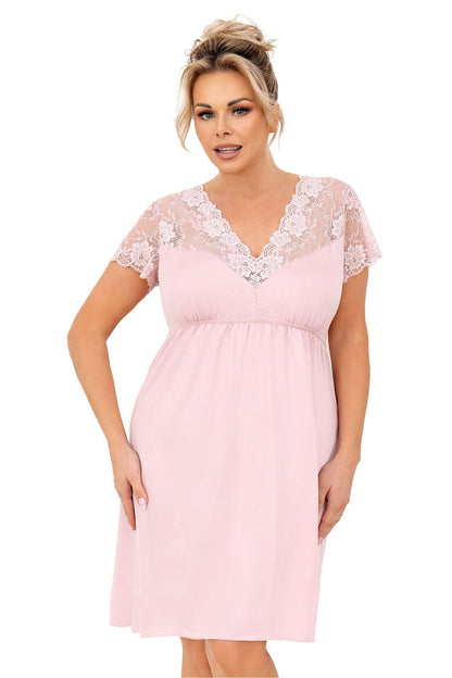   Koszula Nocna Model Livia Plus Size 200554 Powder Pink - Donna 