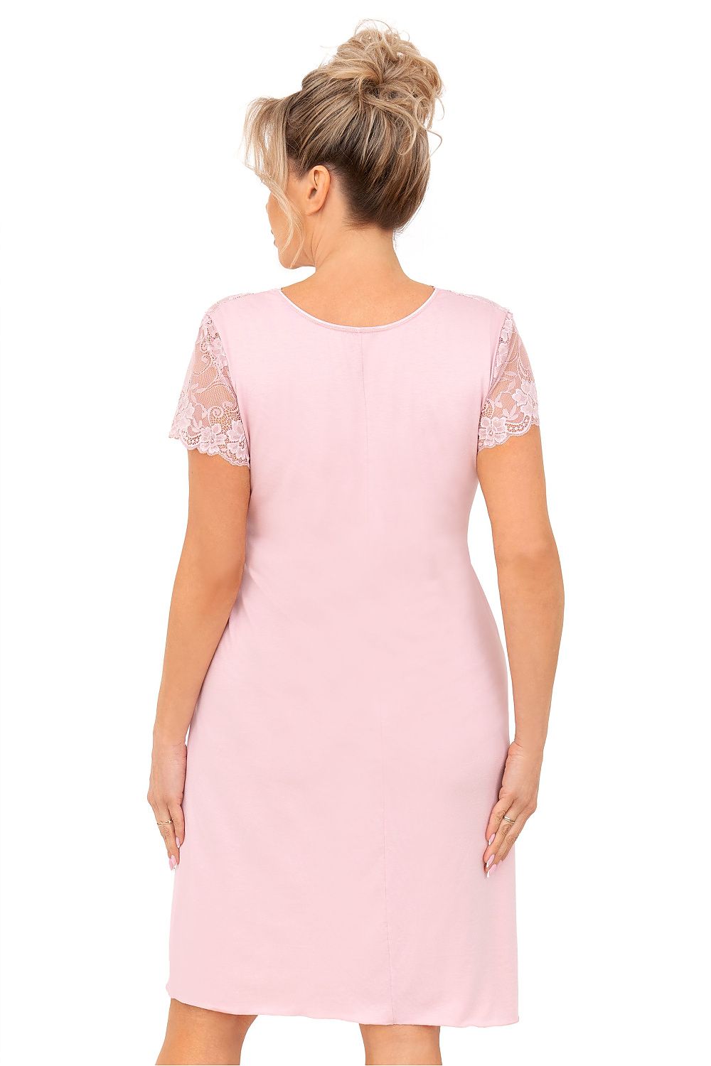   Koszula Nocna Model Livia Plus Size 200554 Powder Pink - Donna 