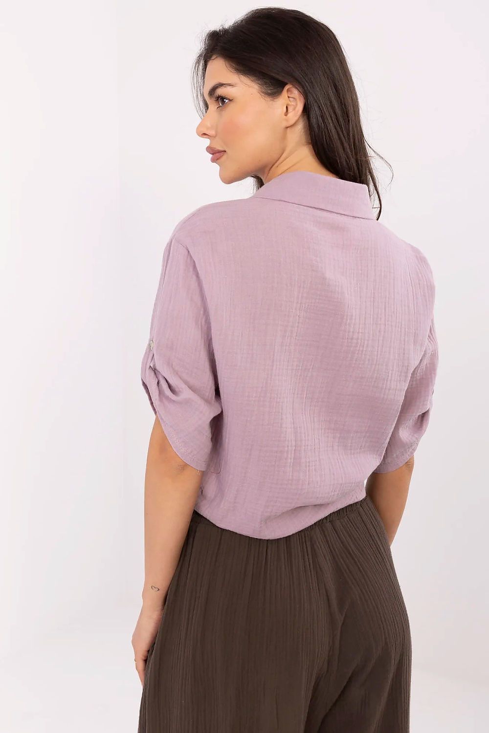   Koszula Damska Model DHJ-KS-8595-1.66 Light Violet - Italy Moda 