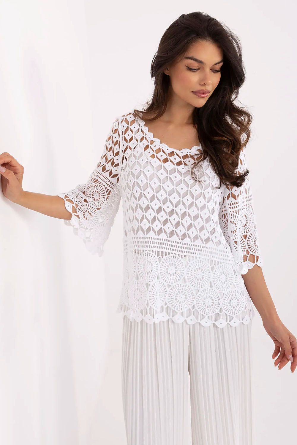   Bluzka Model MI-BZ-9007.77 White - Italy Moda 
