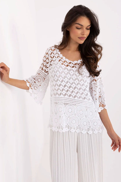  Bluzka Model MI-BZ-9007.77 White - Italy Moda 