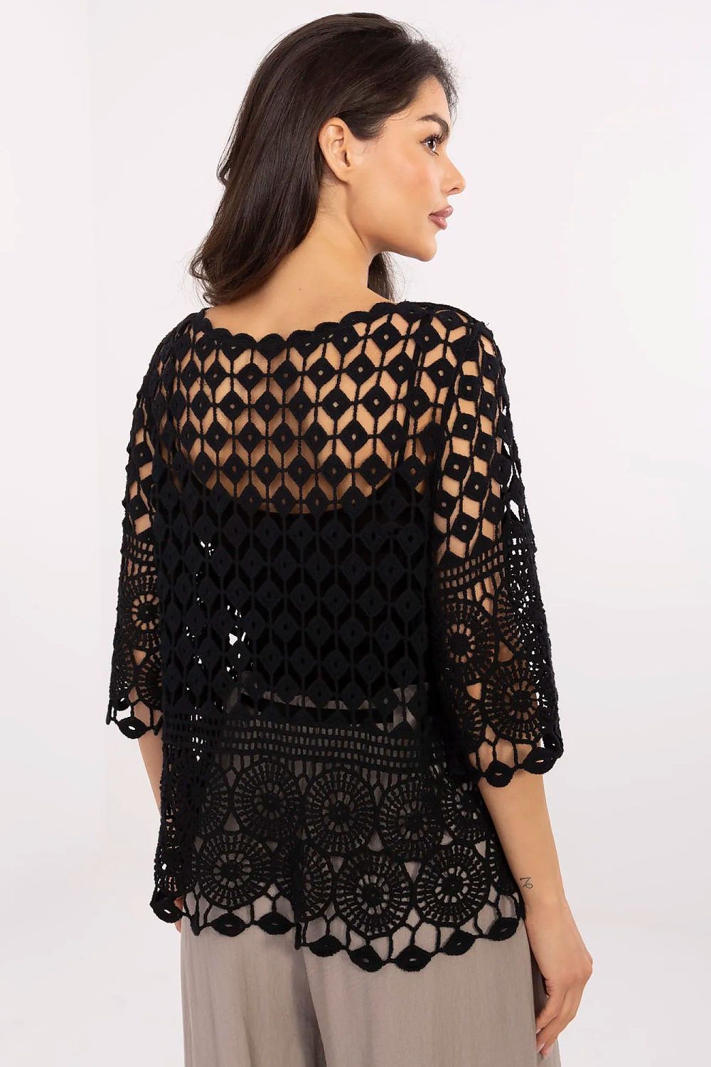   Bluzka Model MI-BZ-9007.77 Black - Italy Moda 