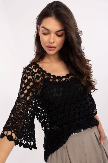   Bluzka Model MI-BZ-9007.77 Black - Italy Moda 
