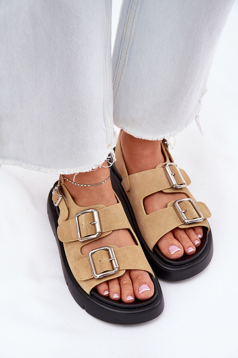  Sandały Model Big Star RR274665 Beige - Step in style 