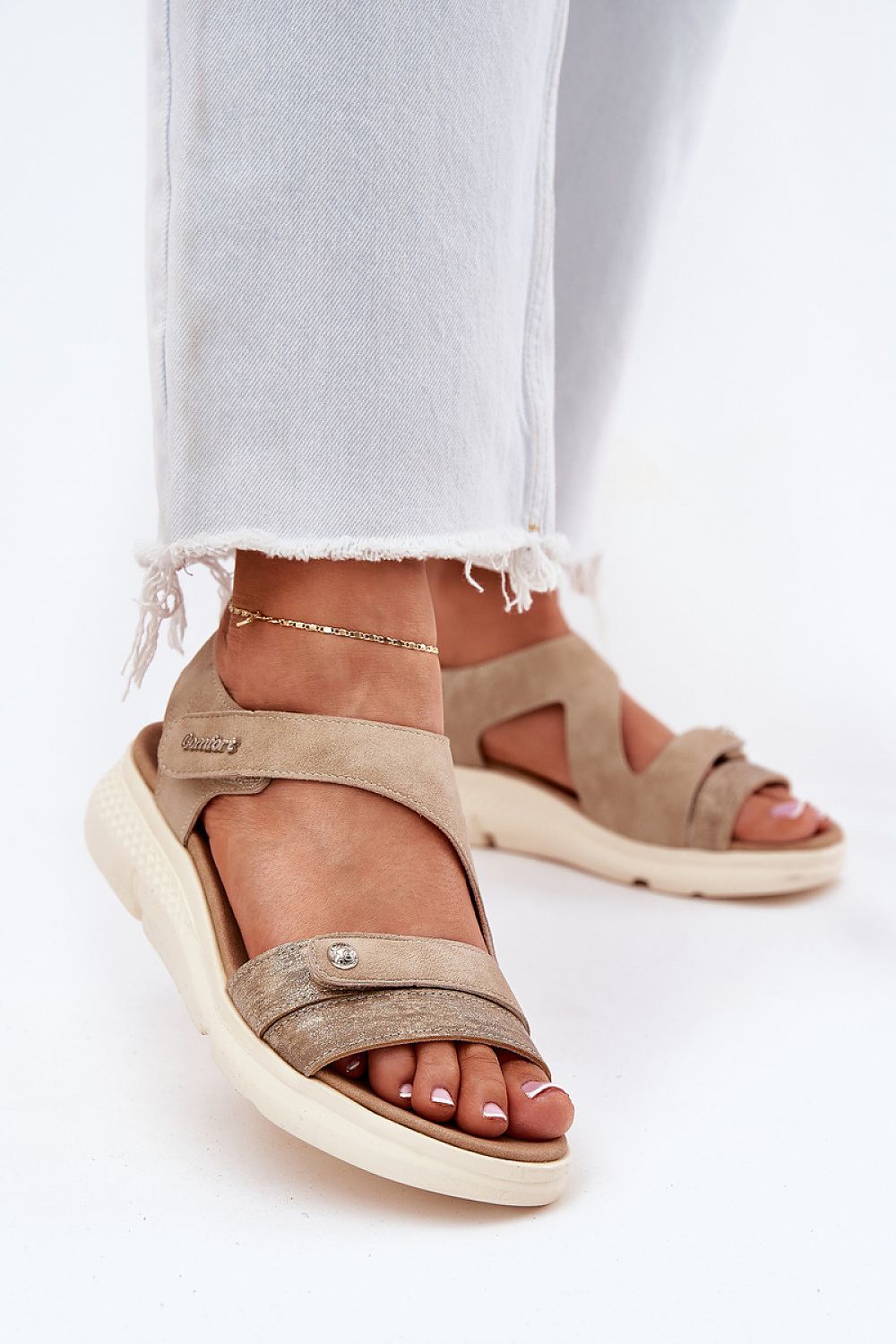  Sandały Model Maroriella 25SD98-8765 Beige - Step in style 