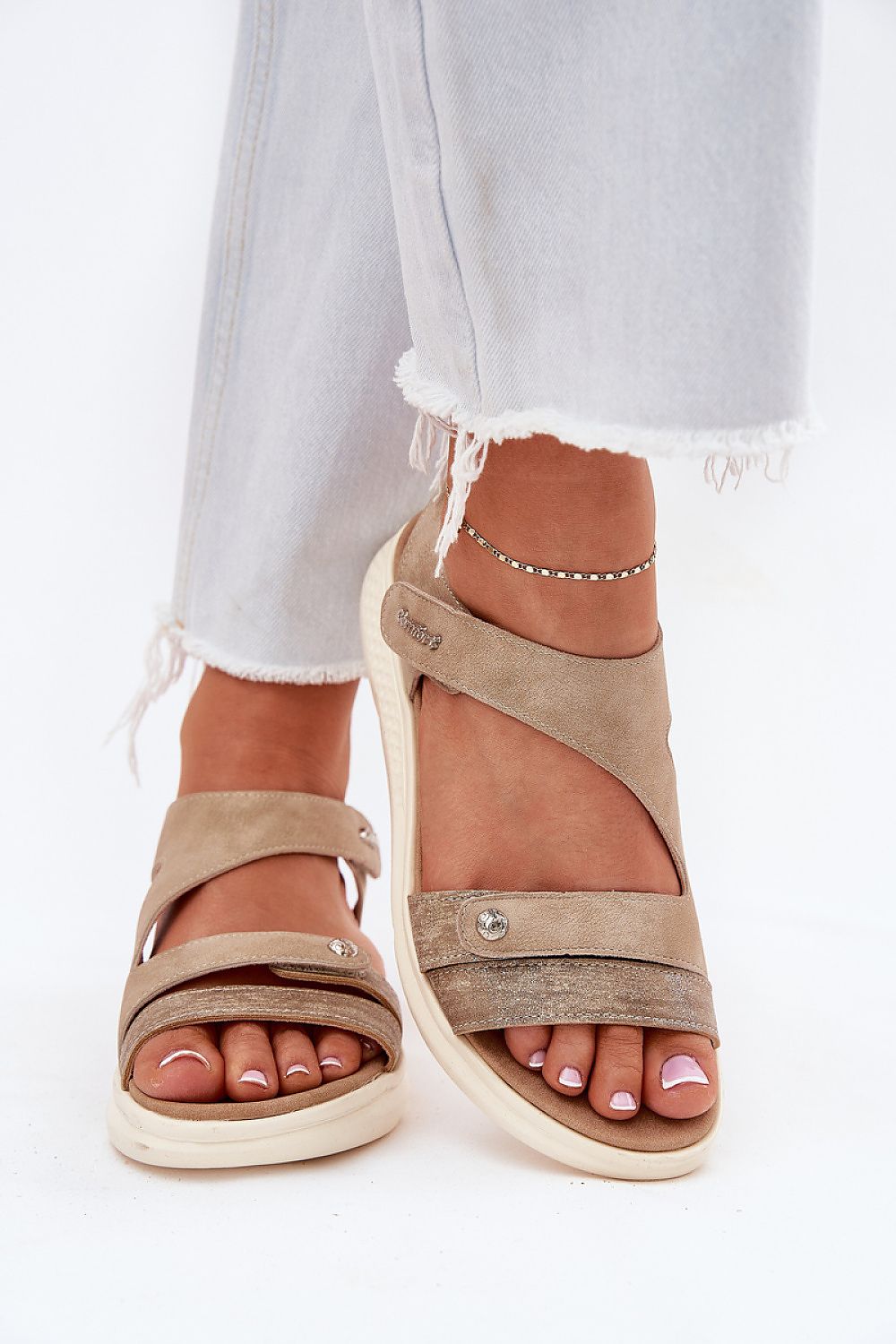  Sandały Model Maroriella 25SD98-8765 Beige - Step in style 