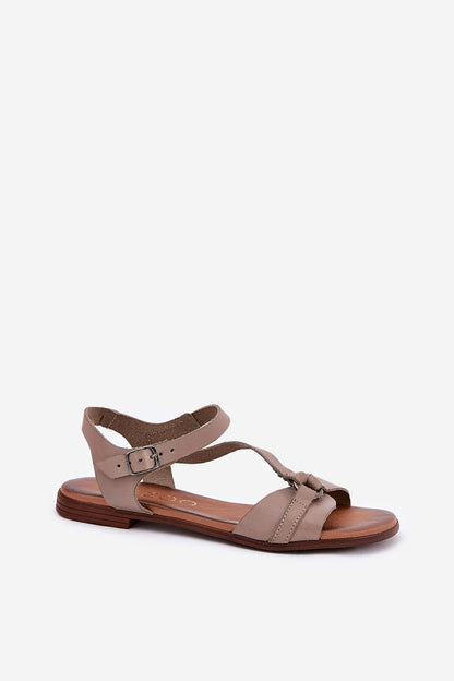  Sandały Model Zazoo 40182 Dark Beige - Step in style 