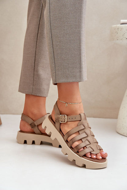  Sandały Model Zazoo 3695 Beige - Step in style 