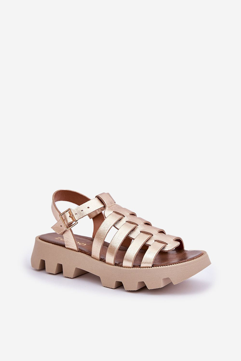  Sandały Model Zazoo 3695 Gold - Step in style 