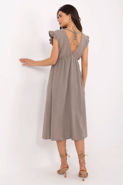  Sukienka Model MI-SK-122126.77 Dark Beige - Italy Moda 