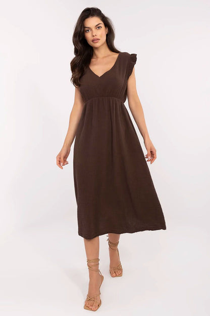  Sukienka Model MI-SK-122126.77 Brown - Italy Moda 
