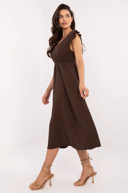  Sukienka Model MI-SK-122126.77 Brown - Italy Moda 