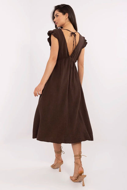  Sukienka Model MI-SK-122126.77 Brown - Italy Moda 