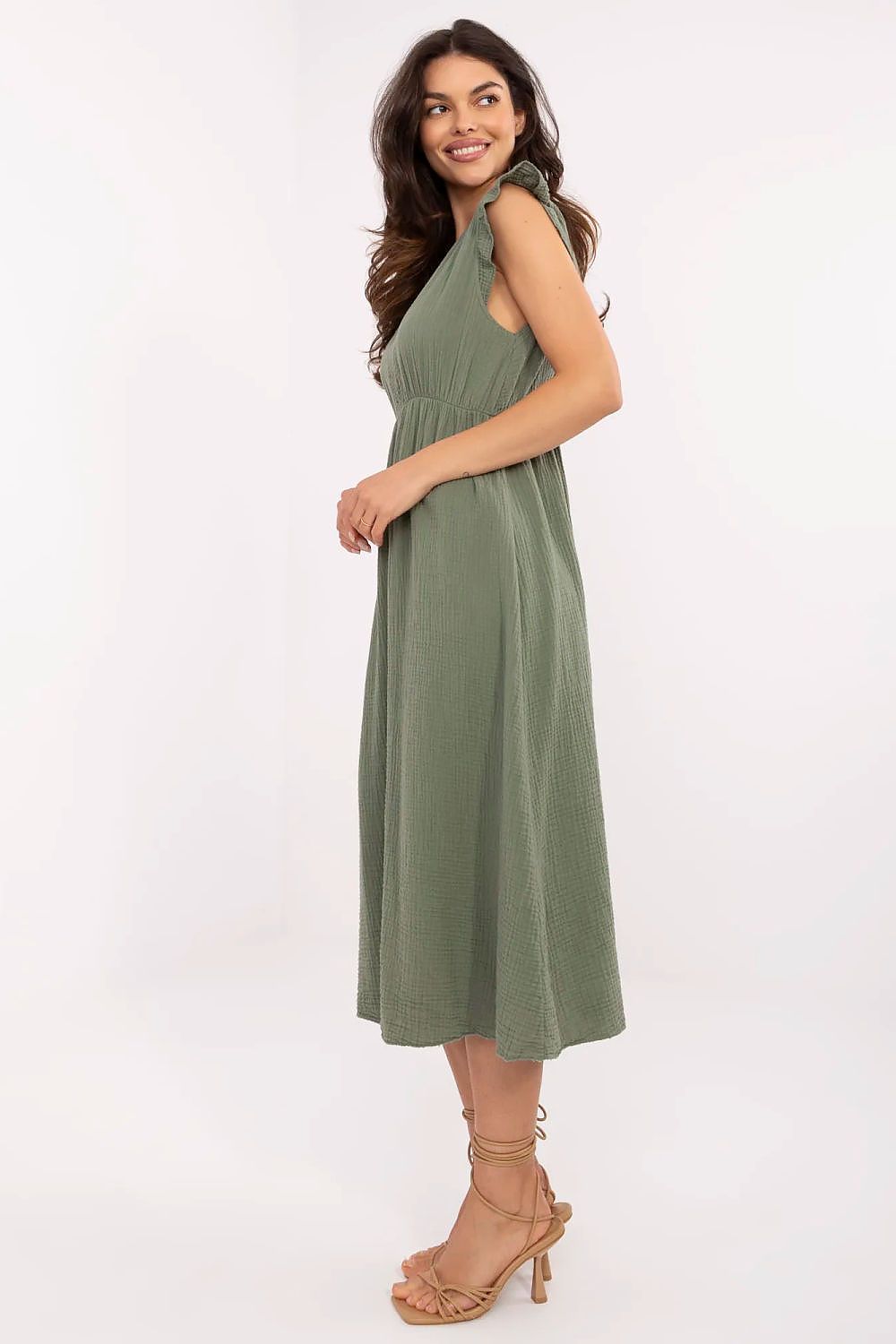  Sukienka Model MI-SK-122126.77 Khaki - Italy Moda 