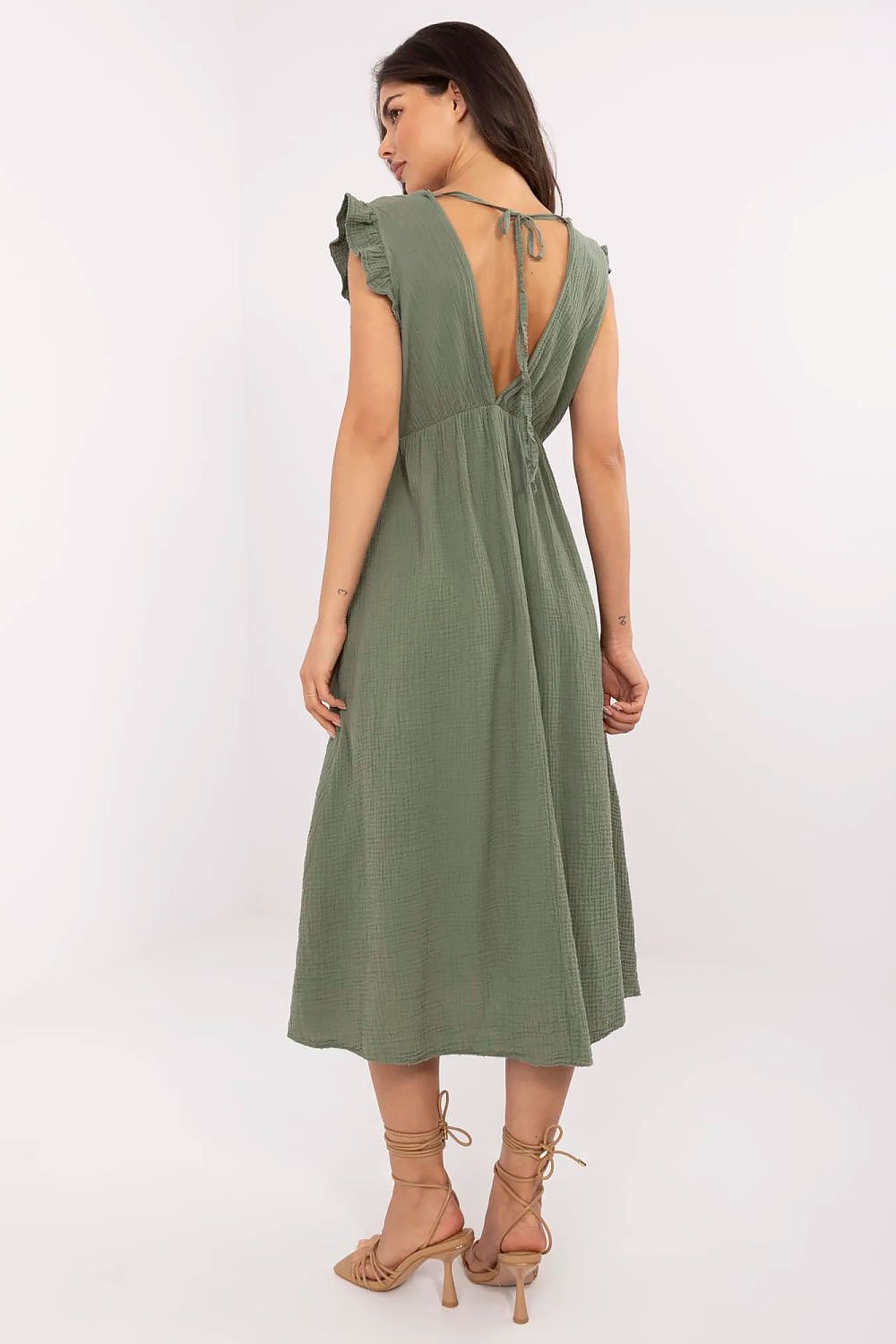  Sukienka Model MI-SK-122126.77 Khaki - Italy Moda 