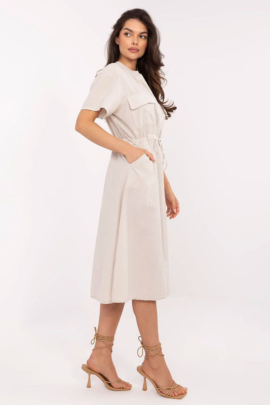  Sukienka Model MI-SK-109898.68 Beige - Italy Moda 