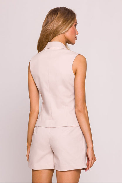   Kamizelka Model MOE859 Beige - Moe 