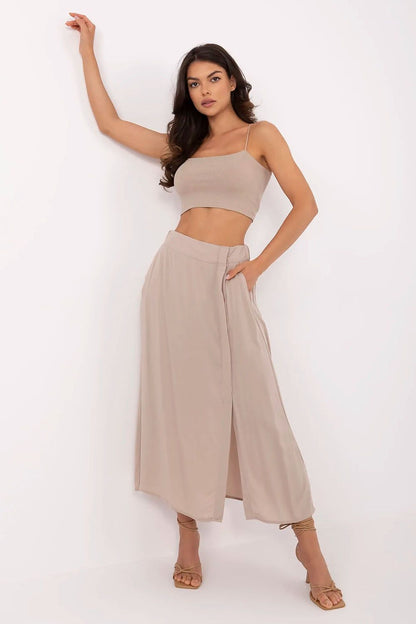  Spódnica Model D73761M50222A Dark Beige - Fresh Made 