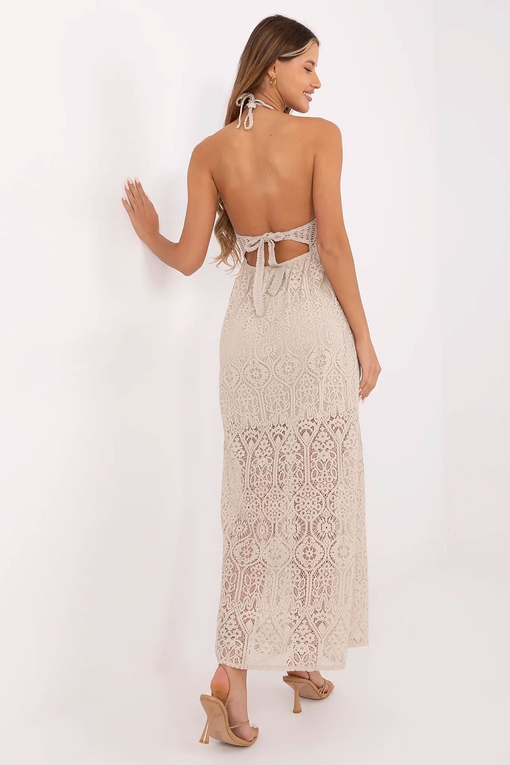  Sukienka Model MI-SK-88191.63 Beige - Italy Moda 