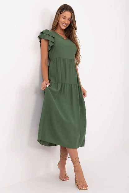 Sukienka Model MI-SK-A2489.21 Khaki - Italy Moda 