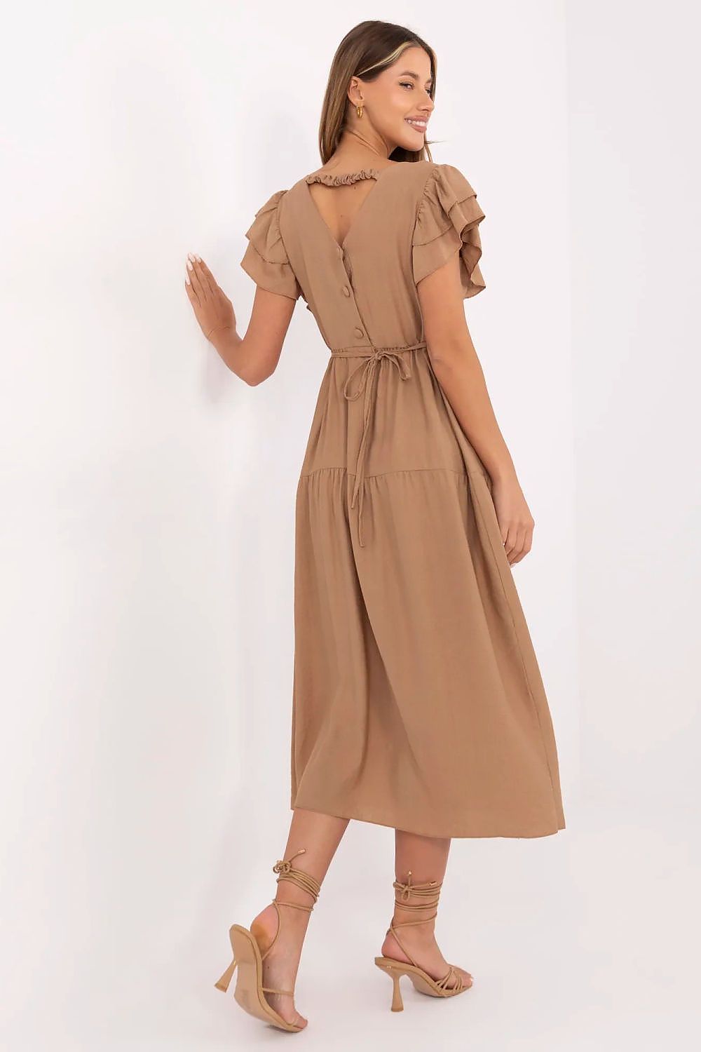  Sukienka Model MI-SK-A2489.21 Camel - Italy Moda 