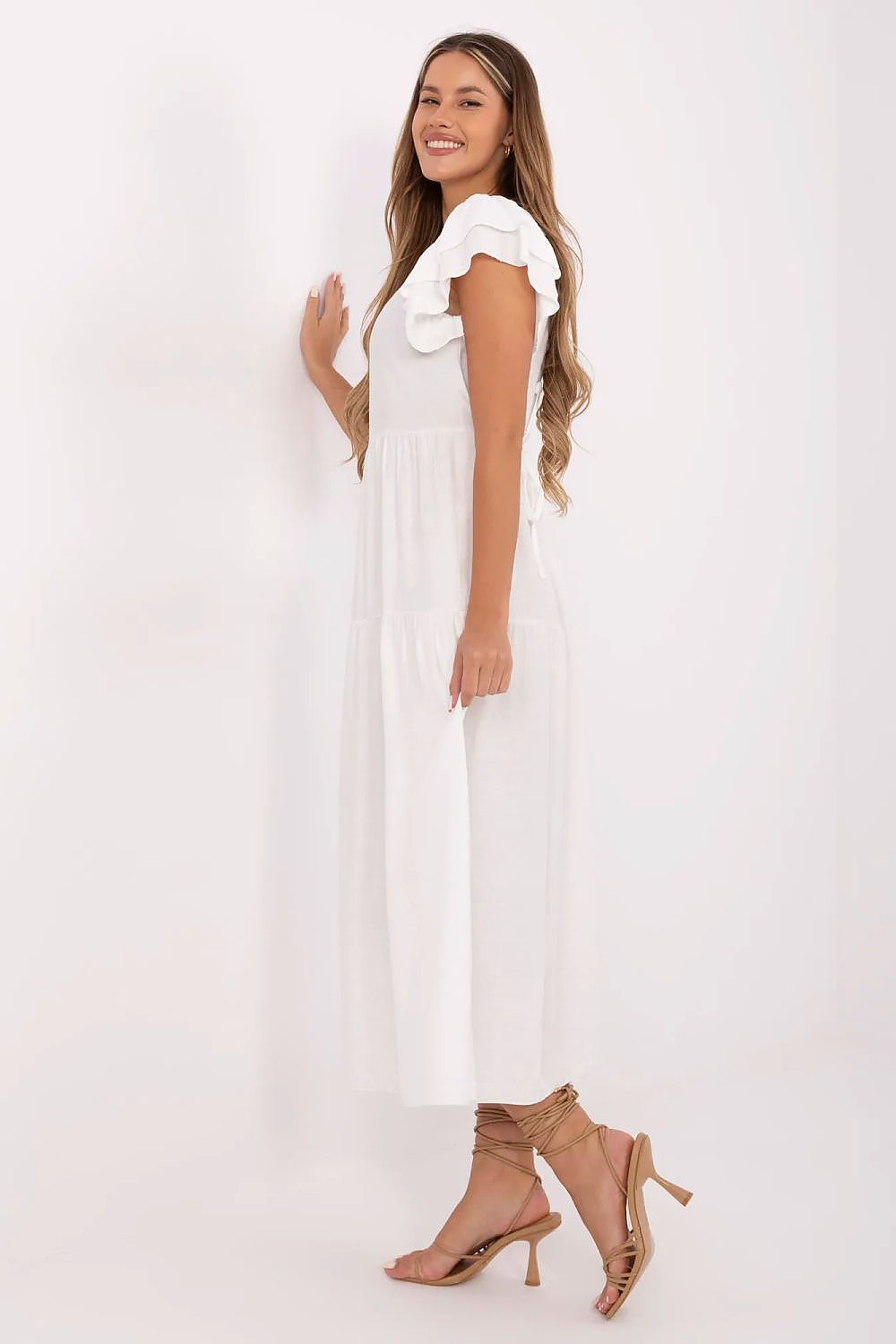  Sukienka Model MI-SK-A2489.21 Ecru - Italy Moda 