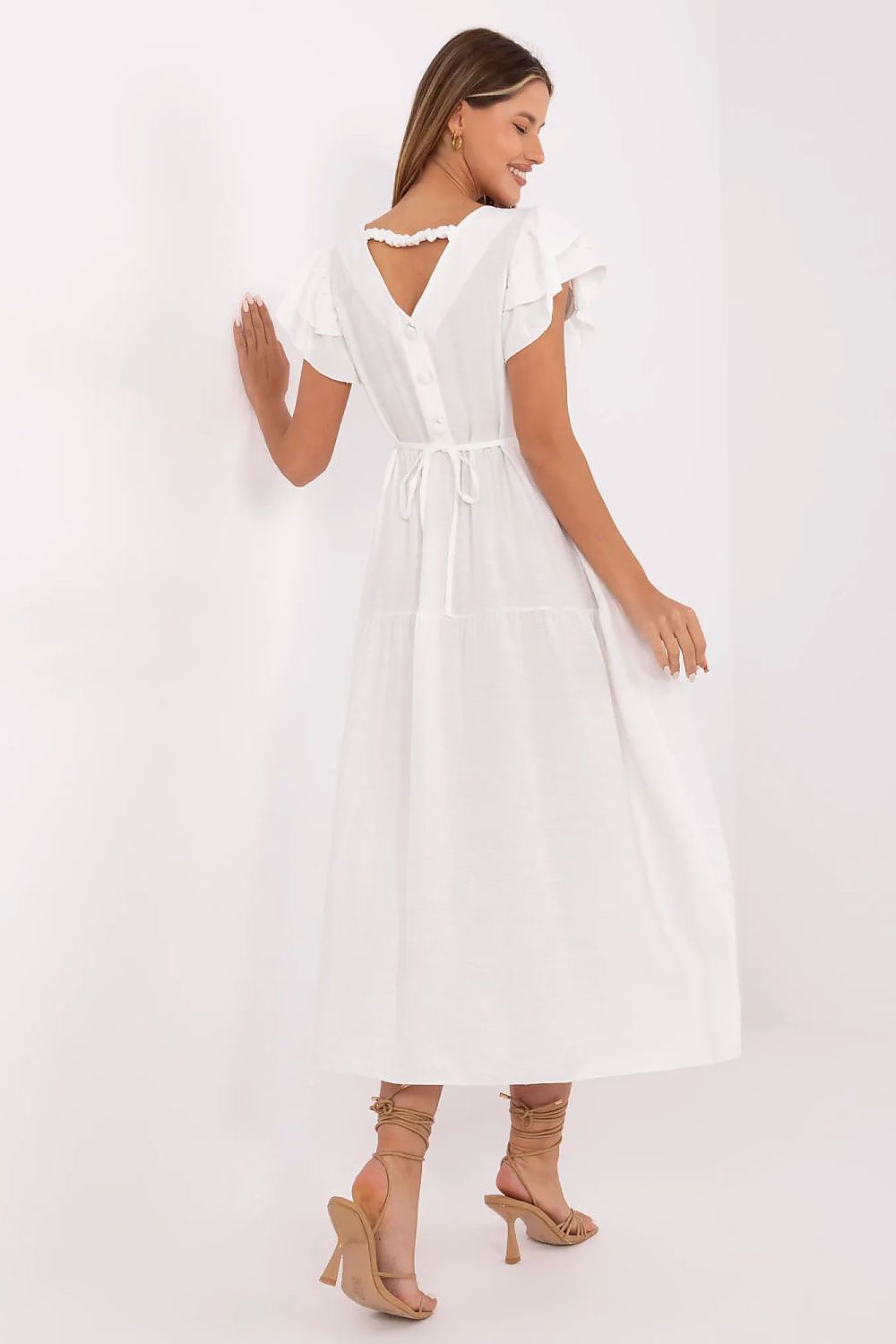  Sukienka Model MI-SK-A2489.21 Ecru - Italy Moda 
