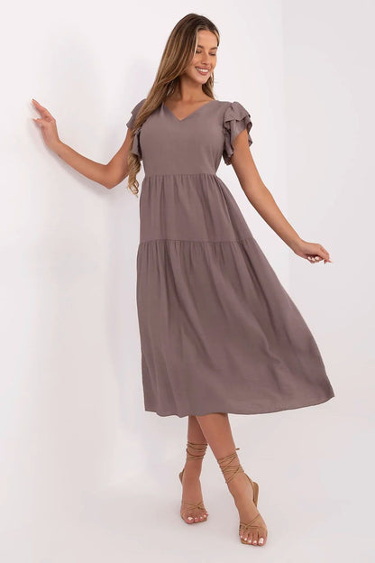  Sukienka Model MI-SK-A2489.21 Dark Beige - Italy Moda 