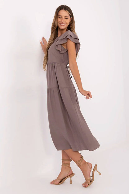  Sukienka Model MI-SK-A2489.21 Dark Beige - Italy Moda 