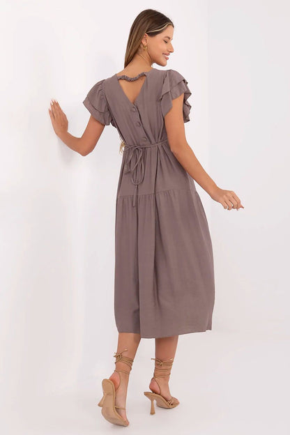  Sukienka Model MI-SK-A2489.21 Dark Beige - Italy Moda 