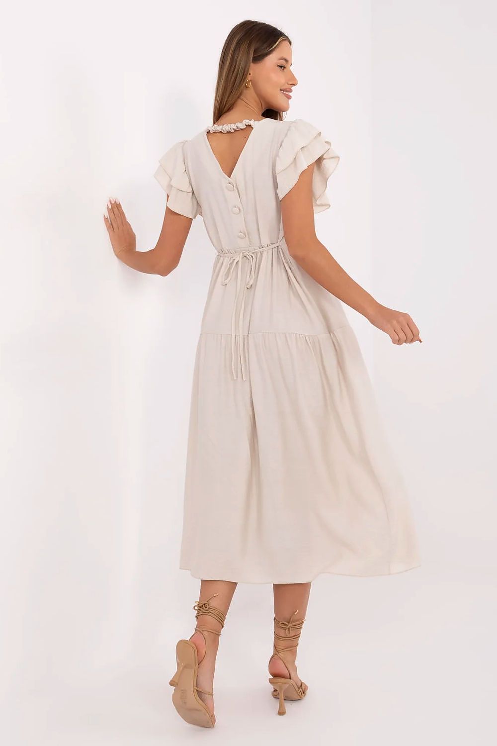  Sukienka Model MI-SK-A2489.21 Beige - Italy Moda 