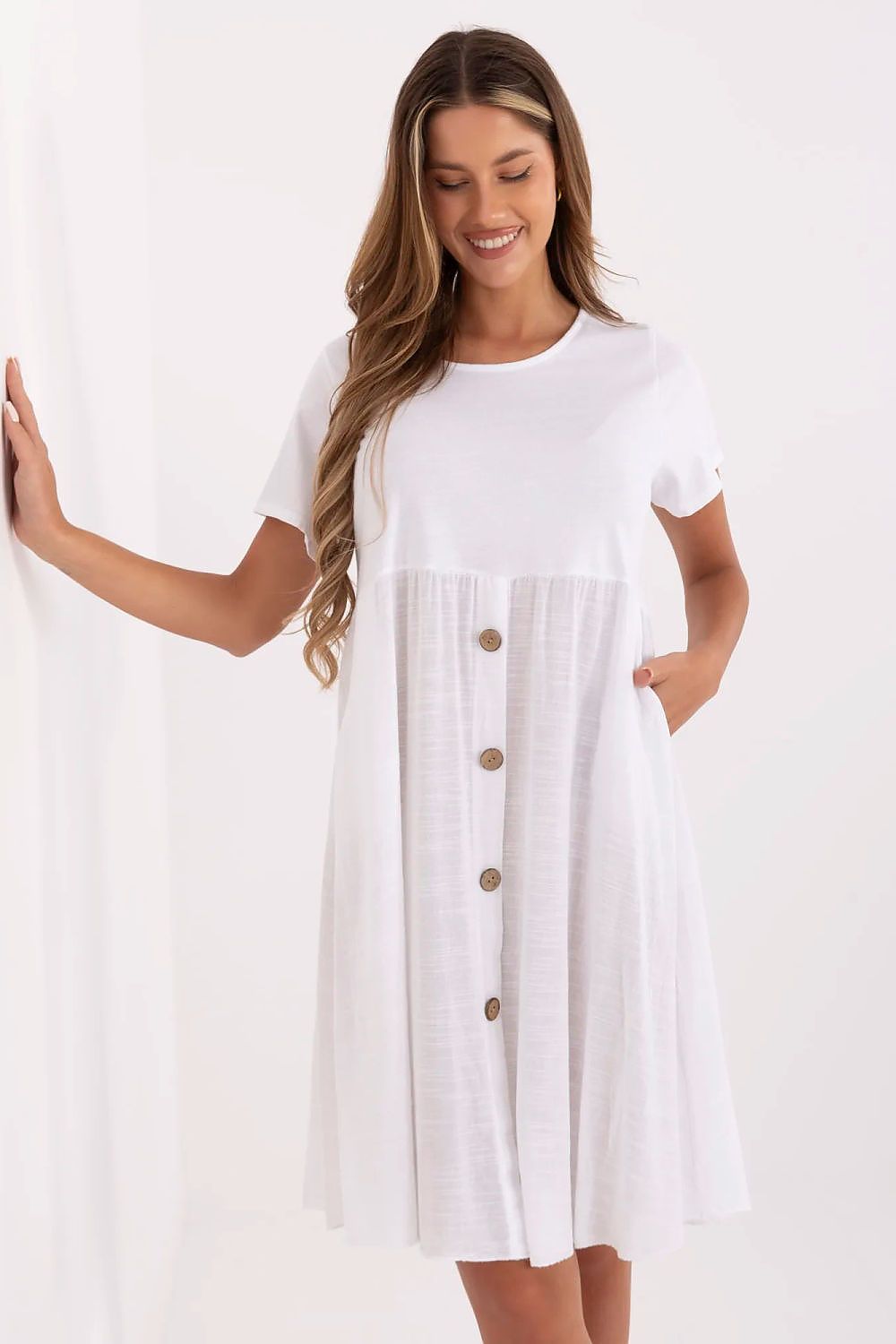 Sukienka Model MO-SK-1005.67 White - Italy Moda 