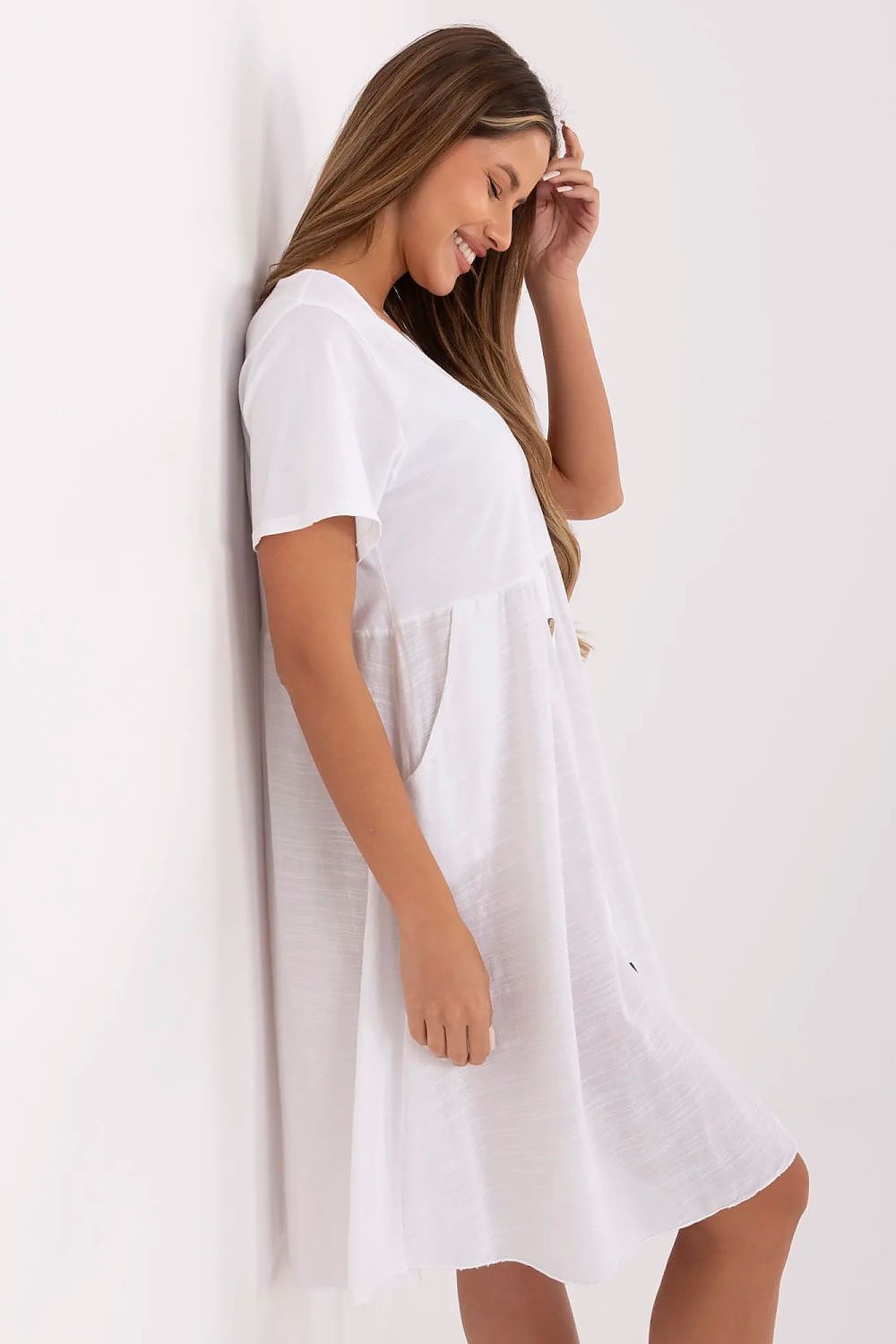  Sukienka Model MO-SK-1005.67 White - Italy Moda 