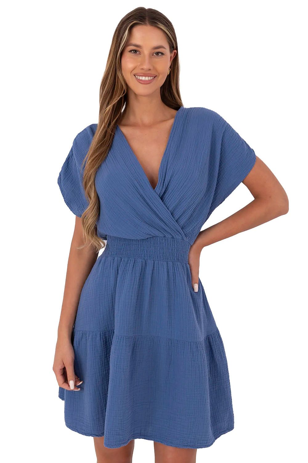  Sukienka Model MI-SK-92160.00 Dark Blue - Italy Moda 