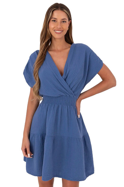  Sukienka Model MI-SK-92160.00 Dark Blue - Italy Moda 