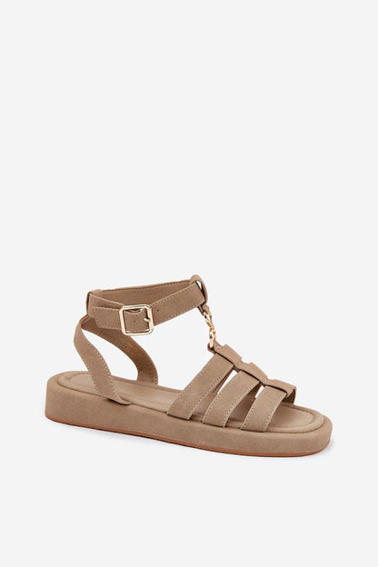  Sandały Model Kartia NN615 Khaki - Step in style 