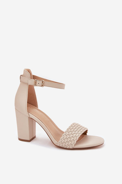  Sandały Model Asdine 23SD35-5945 Beige - Step in style 